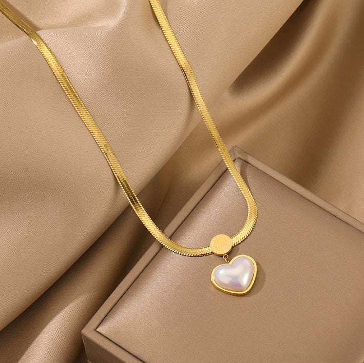 Stainless Steel Real Gold Plated Frosted Butterfly Pendant