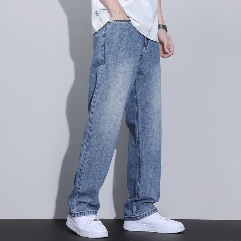 Fleece Lined American Style Retro Mens Straight Leg High Street Pants