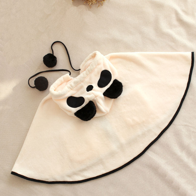Panda Cape panda hood with pocket Cape