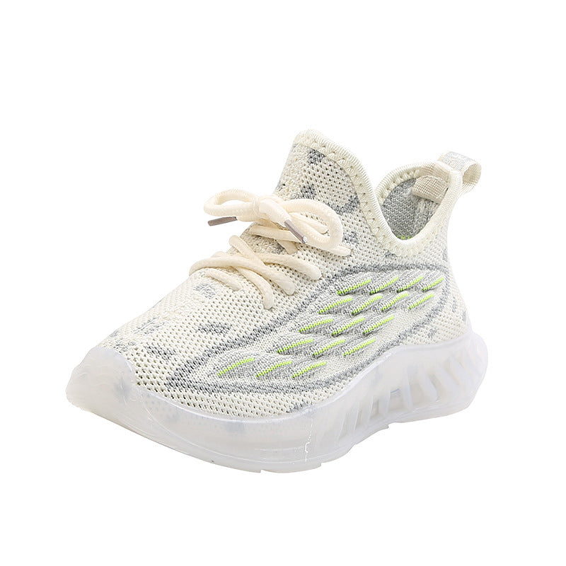 Spring And Autumn Flying Knit Children's Shoes