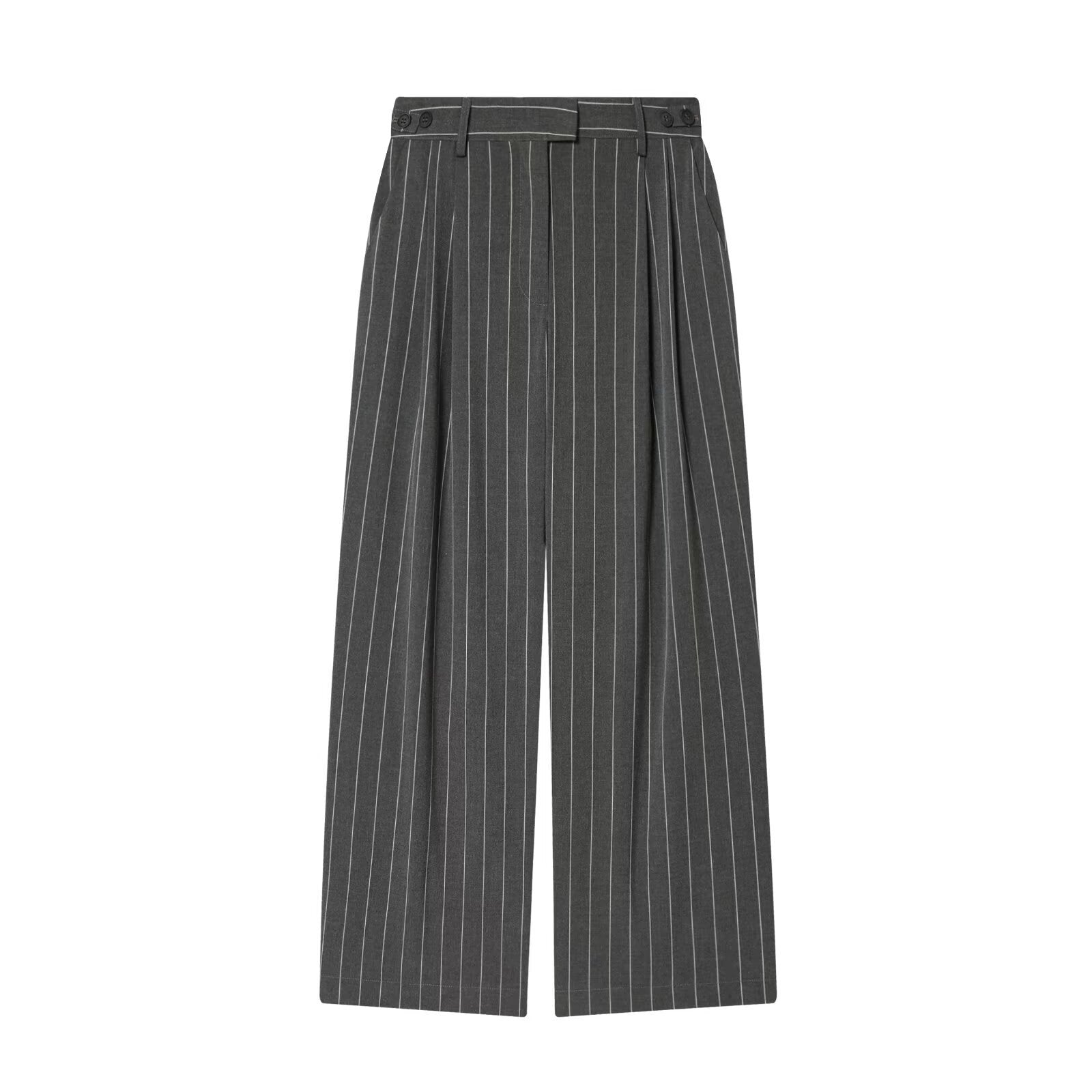 Stylish Wrap-style Belted Casual Suit Pants