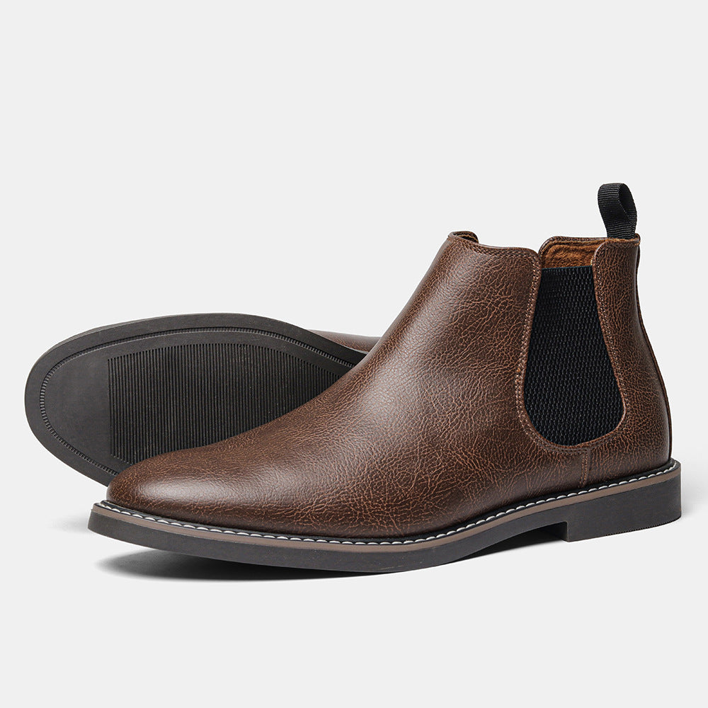 Chelsea Men's Boots Formal High-top  British Casual Single