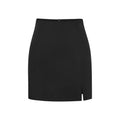 High-waisted Front-slit Versatile Form-fitting Stretchy Pencil Skirt
