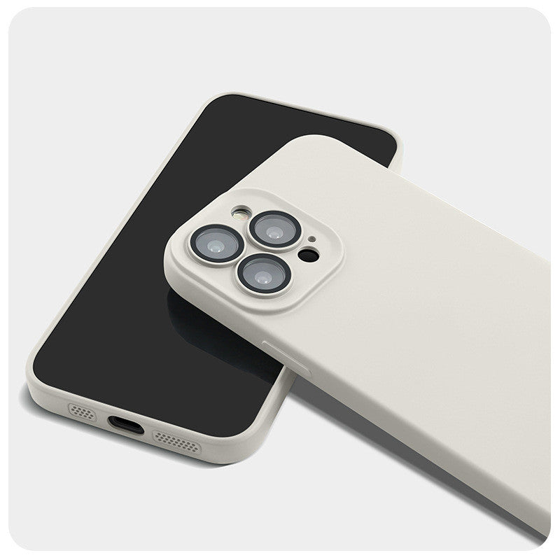Mobile Phone Case Liquid Silica Gel With Lens Film