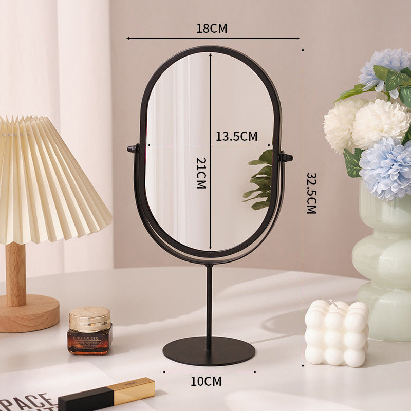 Household High-value Dressing Table Bedroom Desktop Makeup Mirror Lightweight