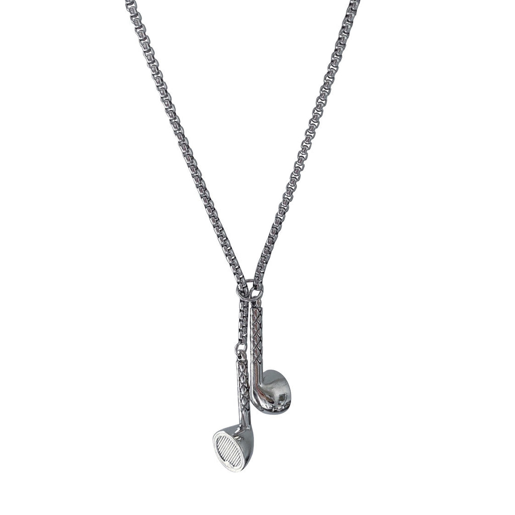 Euro-American Hip-hop Necklace Headphones Niche Vintage
