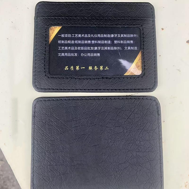 High-end Top Layer Men's Genuine Leather Certificate Holder