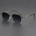 Retro Square Frame Metal Sunglasses