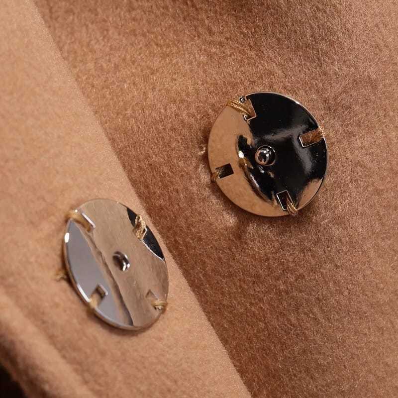 Women's Loose Wool Lightly Mature Waist Trimming Short Coat