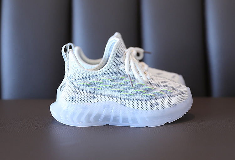 Spring And Autumn Flying Knit Children's Shoes