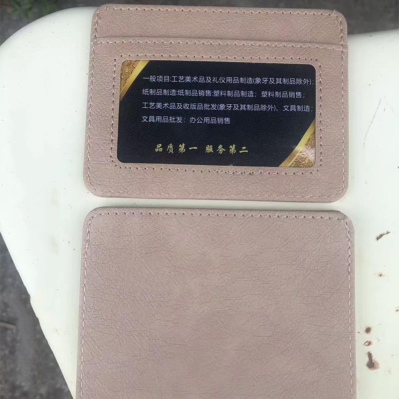 High-end Top Layer Men's Genuine Leather Certificate Holder