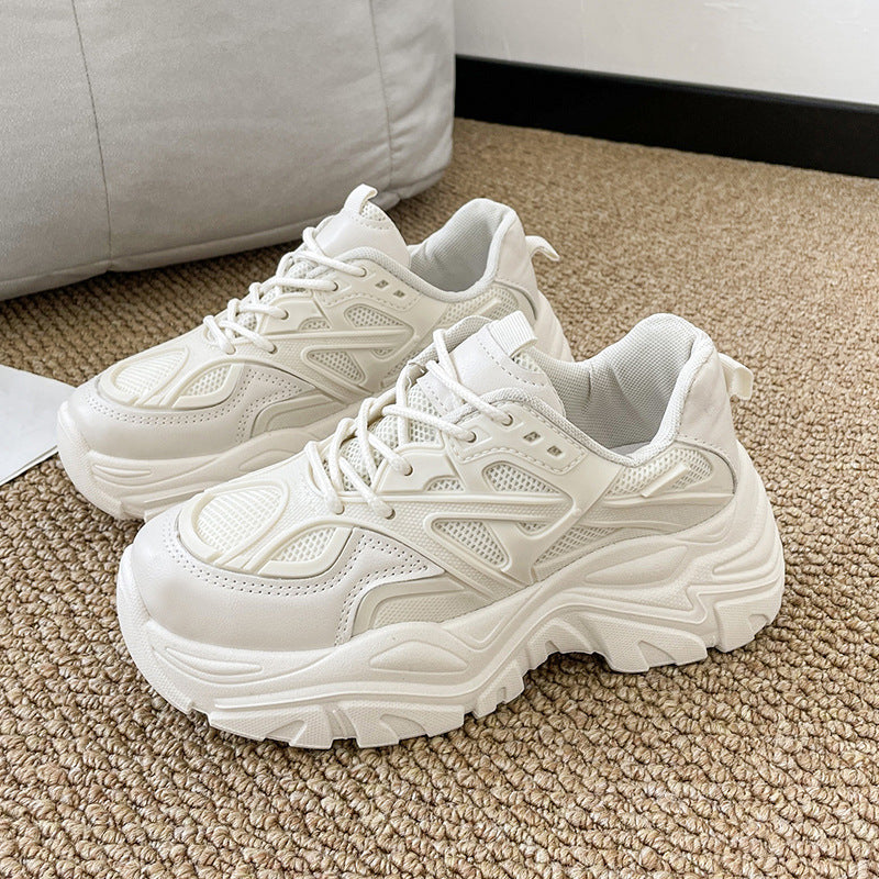 Thick-soled Breathable Single-lined Platform Dad Shoes